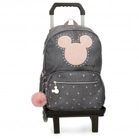 Disney Mickey Studs trolley bag - Grey (Black) куфари,disney,mickey,studs,trolley,bag,grey,(black)