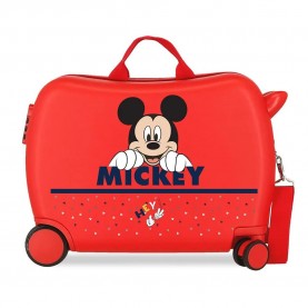 куфари,disney,happy,mickey,34l,trolley,bag,red,(red)