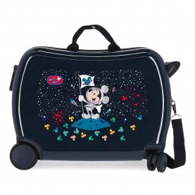 Disney Mickey On The Moon 34L trolley bag - Blue (Blue) куфари,disney,mickey,on,the,moon,34l,trolley,bag,blue,(blue)
