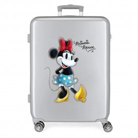 Disney 100 Joyful Minnie 70 cm 81L trolley bag - Grey (Grey) куфари,disney,100,joyful,minnie,70,cm,81l,trolley,bag,grey,(grey)
