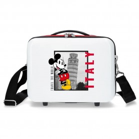 несесер,тоалетни,принадлежности,disney,mickey,italy,wash,bag,white,(white)