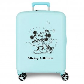Disney Mickey & Minnie Kisses 55 cm 34L trolley bag - Blue (Blue) куфари,disney,mickey,&,minnie,kisses,55,cm,34l,trolley,bag,blue,(blue)