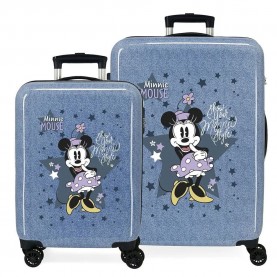 Disney Minnie Style 55-68 cm 34L trolley bag - Blue (Blue) куфари,disney,minnie,style,55,68,cm,34l,trolley,bag,blue,(blue)