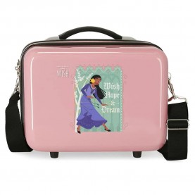 несесер,тоалетни,принадлежности,disney,wishes,come,true,wash,bag,pink,(pink)