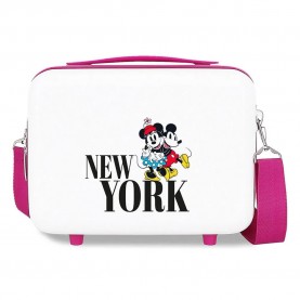 несесер,тоалетни,принадлежности,disney,trip,to,new,york,wash,bag,white,(white)