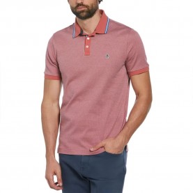 мъжки,блузи,с,яка,original,penguin,ao,jacquard,tipping,short,sleeve,polo,red,(mineral,red)