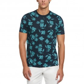 тениска,мъжки,тениски,original,penguin,aop,floral,short,sleeve,t,shirt,blue