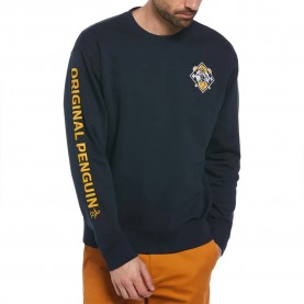 поларена,блуза,мъжки,пуловери,original,penguin,fleece,crew,emb,golf,clubs,sweatshirt,blue