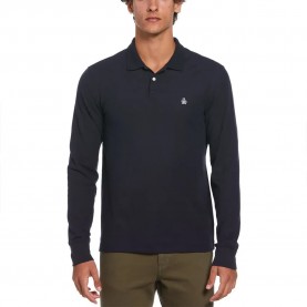 мъжки,блузи,с,яка,original,penguin,organic,pique,raised,ottoman,long,sleeve,polo,blue