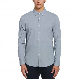 риза,с,дълъг,ръкав,мъжки,ризи,original,penguin,solid,non,solid,crinkle,long,sleeve,shirt,blue