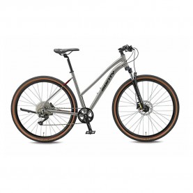 Monty Corsa Deore M5120 2023 bike - Silver (Grey / Black / Red) пътни,и,градски,велосипеди,monty,corsa,deore,m5120,2023,bike,silver,(grey,black,red)