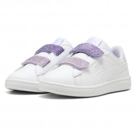 маратонки,детски,маратонки,puma,smash,3.0,l,glitter,velcro,v,ps,trainers,white