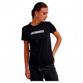 тениска,дамски,тениски,hummel,elemental,logo,cotton,short,sleeve,t,shirt,black