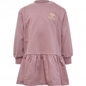 рокля,детски,поли,и,рокли,hummel,helle,long,sleeve,dress,twilight,mauve,(pink)