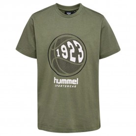 тениска,детски,тениски,hummel,leo,short,sleeve,t,shirt,dusty,olive,(green)