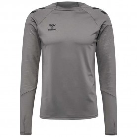 блуза,мъжки,пуловери,hummel,pro,training,crew,sweatshirt,grey