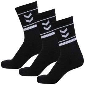чорапи,мъжки,чорапи,hummel,stripe,socks,3,pairs,black,(black)