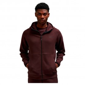 поларена,блуза,мъжки,пуловери,hummel,tech,fleece,regular,full,zip,sweatshirt,red