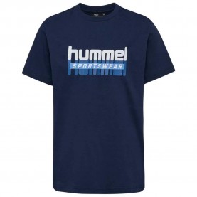 тениска,детски,тениски,hummel,tukas,short,sleeve,t,shirt,black,iris,(blue)