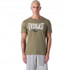 тениска,мъжки,тениски,everlast,fitted,logo,short,sleeve,t,shirt,green,(military)