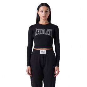 тениска,дамски,тениски,everlast,logo,long,sleeve,t,shirt,black,(black)