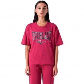 тениска,дамски,тениски,everlast,oversize,logo,short,sleeve,t,shirt,pink,(amaranth)