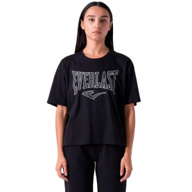тениска,дамски,тениски,everlast,oversize,logo,short,sleeve,t,shirt,black