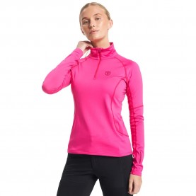 блуза,дамски,пуловери,дамски,плетени,дрехи,tenson,txlite,half,zip,sweater,pink,(fuchsia,purple)