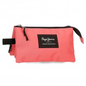 ученически,принадлежности,pepe,jeans,410033405,aris,pencil,case,coral