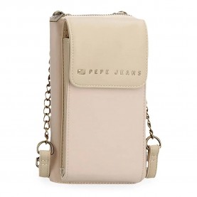Pepe jeans 420073553 Morgan Pouch crossbody - Beige (Beige) чанти,за,през,рамо,pepe,jeans,420073553,morgan,pouch,crossbody,beige,(beige)