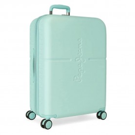 Pepe jeans 440007142 High 70 cm 79L trolley bag - Green (Blue) куфари,pepe,jeans,440007142,high,70,cm,79l,trolley,bag,green,(blue)
