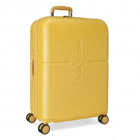 Pepe jeans High 70 cm 79L trolley bag - Yellow (Yellow) куфари,pepe,jeans,high,70,cm,79l,trolley,bag,yellow,(yellow)