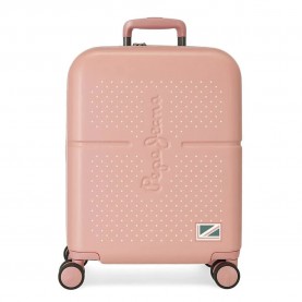 куфари,pepe,jeans,laila,55,cm,37l,trolley,bag,pink
