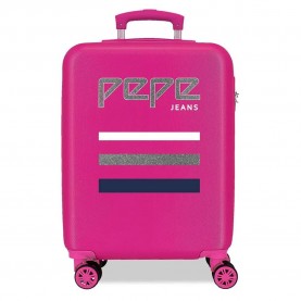 куфари,pepe,jeans,world,55,cm,34l,trolley,bag,pink