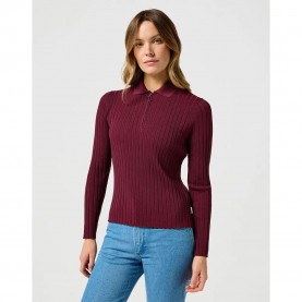 дамски,блузи,с,яка,wrangler,112356484,long,sleeve,polo,red