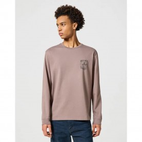 тениска,мъжки,тениски,wrangler,112357313,long,sleeve,t,shirt,beige,(iron)