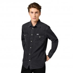 риза,с,дълъг,ръкав,мъжки,ризи,wrangler,112362906,long,sleeve,shirt,black