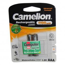 батерии,camelion,aaa,rechargeable,accu,1100mah,1.2v,2,units,clear,(grey,orange)