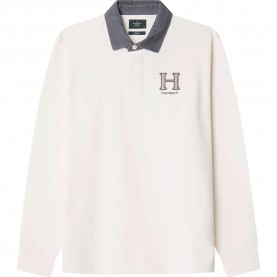 мъжки,блузи,с,яка,hackett,heritage,rugby,long,sleeve,polo,white,(off,white)