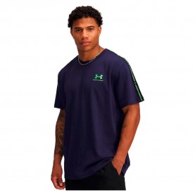 тениска,мъжки,тениски,under,armour,icon,heavyweight,taping,short,sleeve,t,shirt,midnight,navy,cyber,green,(blue)