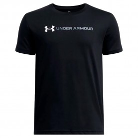 тениска,детски,тениски,under,armour,logo,wordmark,short,sleeve,t,shirt,black,white,titan,gray,(black)