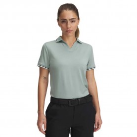 дамски,блузи,с,яка,under,armour,golf,drive,rib,woman,short,sleeve,polo,green,(silica,green,black,black)