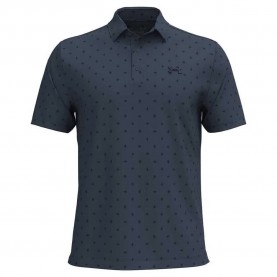 Under armour golf Playoff 3.0 Printed short sleeve polo - Blue (Downpour Gray / Midnight Navy) мъжки,блузи,с,яка,under,armour,golf,playoff,3.0,printed,short,sleeve,polo,blue,(downpour,gray,midnight,navy)