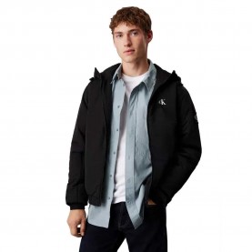 яке,мъжки,якета,calvin,klein,padded,hooded,harrington,jacket,black