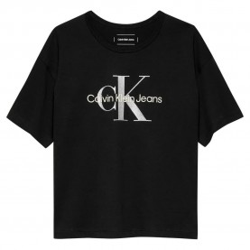 тениска,детски,тениски,calvin,klein,monologo,glitter,short,sleeve,t,shirt,ck,black,(black)