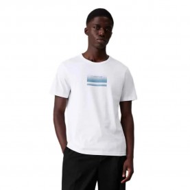 тениска,мъжки,тениски,calvin,klein,gradient,logo,short,sleeve,t,shirt,white