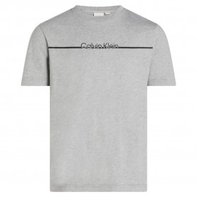 тениска,мъжки,тениски,calvin,klein,split,line,logo,short,sleeve,t,shirt,grey,(light,grey,heather)