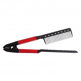 хигиена,коса,eurostil,smoothing,professional,comb,red,black,(black,red)