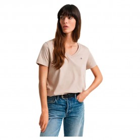 тениска,дамски,тениски,gant,shield,short,sleeve,t,shirt,dry,sand,(beige)