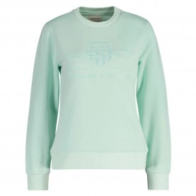 блуза,дамски,блузи,gant,tonal,shield,sweatshirt,green